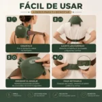 Masajeador Cervical Cuello Piernas Manito Portatil Con Calor - Imagen 7