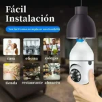 Camara Seguridad Ip Foquito Con Wifi Y Parlante Vision Nocturna Color Blanco DOMO E27 - Imagen 8