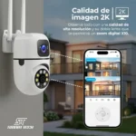 Camara Domo Exterior Seguridad Ip Wifi Autotracking Full Hd Blanco - Imagen 4