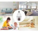 Camara Seguridad Ip Foquito Con Wifi Y Parlante Vision Nocturna Color Blanco DOMO E27 - Imagen 5