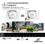 Camara Domo Exterior Seguridad Ip Wifi Autotracking Full Hd Blanco - Imagen 2